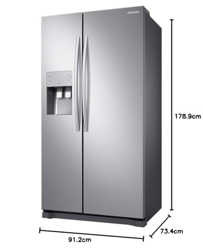 Refrigerador Side By Side Samsung de 02 Portas Frost Free com 501 Litros Painel Eletrônico Inox - RS