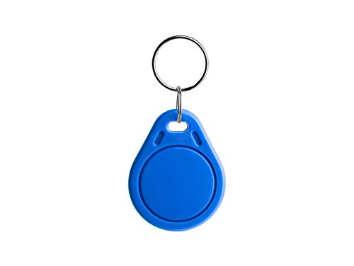 NFC Anhänger ABS DESFire EV1 Chip 2K in blau - 40 x 32 mm - u. a. für NFC Schließanlagen, 5 Stück