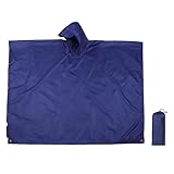 BDSHUNBF Poncho Impermeabile Pioggia Riutilizzabile Multiuso, Antipioggia Uomo con Cappuccio, Mantella Trekking, per Ampeggio All