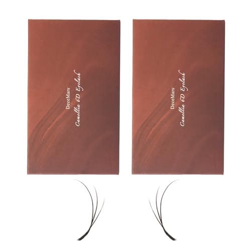 DeceMars 2 Trays 6D Layered Eyelash Extensions 1320 Fans Camellia Lash Extensions 0.07mm D 11mm 12mm Soft Easy Fan Wispy Volume Fox Eye Lashes Black Clusters for Professional Salon Use 12 Rows image 3