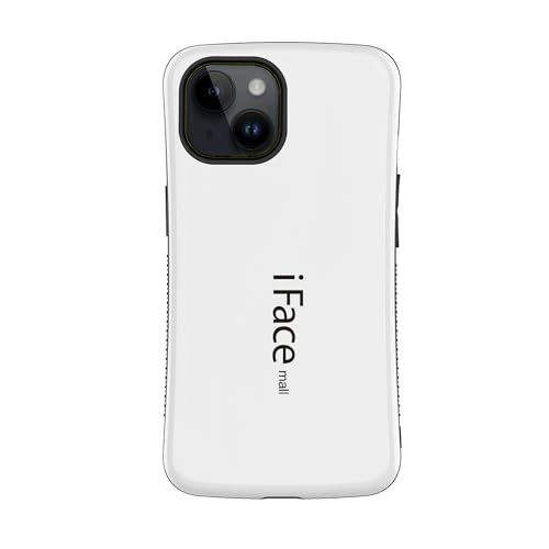 iFace mall iPhone 15 Plus 用 ケース アイフォン15プラス カバー アイフェイス モール スマホ ストラップホール ハード 耐衝撃 2重構造 ワイヤレス充電対応 (iPhone 15 Plus, ホワイト)