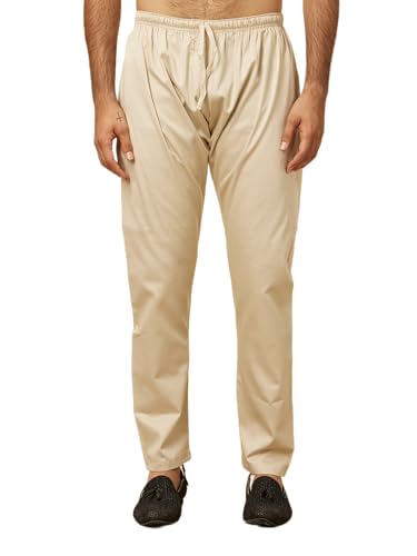 Image of Manyavar Men's Solid Pencil Cut Pyjama (1pc)