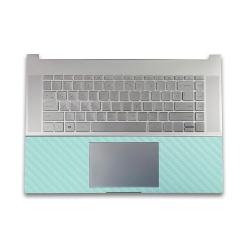 Image of Carbon Fiber Gaming Skin Compatible with HP Envy x360 16 inch (2023) - Solid Seafoam - Premium 3M Vinyl Protective Wrap Decal Cover - Easy to Apply | Crafted in The USA by MightySkins