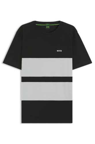 BOSS Men's Stripe Zone T-Shirt, 027dark Grey, XL