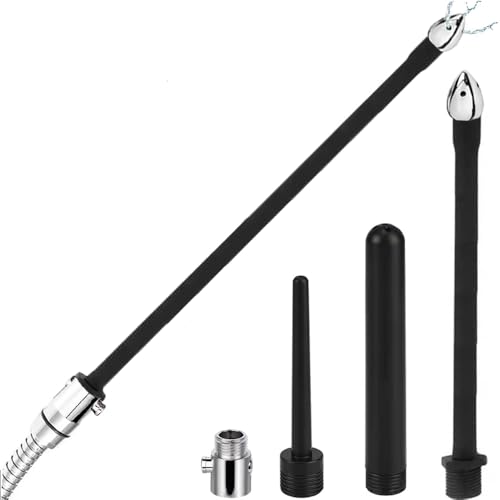 Enema Shower Kit 4-Piece Set with Control Valve Irrigation Kit for Men and Women Personal Cleansing Easy to Operate
