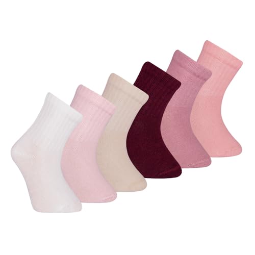 Image of Petit Minou Bella Baby & Toddler Seamless-Toe Turkish Cotton Crew Socks (6-Pack)