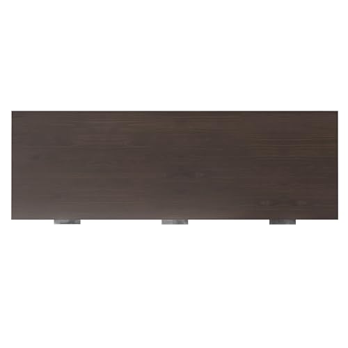 SIMPLIHOME Hollander Desk - 72-Inch Wide Solid Wood Writing Desk in Warm Walnut Brown, Contemporary Modern Home Office Computer Table for Study with 2 Drawers and Flip-Down Keyboard Tray