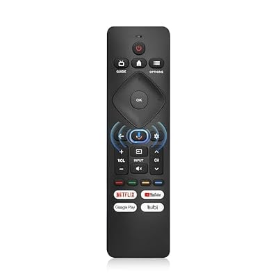 Voice Replacement Remote Control for Philips TV,Compatible with Philips Google Smart TVs URMT26CND002