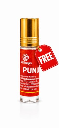 Image of Gajakesari Punugu (Sri Balaji's), Pack of 3 with Free Punugu Perfume Oil, Roll-on, Traditional