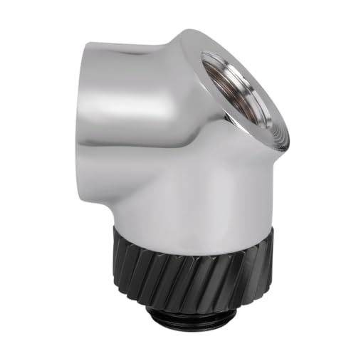 Thermaltake Pacific SF 45 & 90度アダプター シルバーブラック/DIY LCS/継手 CL-W398-CU00SL-A