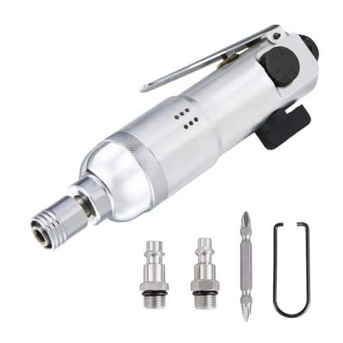 Hoteche Air Screw Driver, 40NM Torque, 12000 RPM, 4-5MM Capacity, with 3 Universal Inserts & 6.35MM Bit, Color Box pneumatic torque driver Hoteche Air Screw Driver, 40NM Torque, 12000 RPM, 4-5MM Capacity, with 3 Universal Inserts & 6.35MM Bit, Color Box