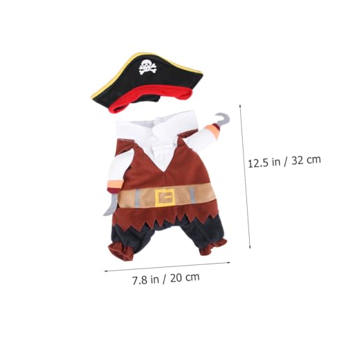 Disfraz Pirata para Perro Tamaño S miniatura 2