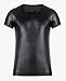 Mens Night Club Leather Tunic See Through Short Sleeve Pullover Shirt Gymness Muscle Top Fashion Metallic PU Leather Tshirt Cosplay Party Costume Top