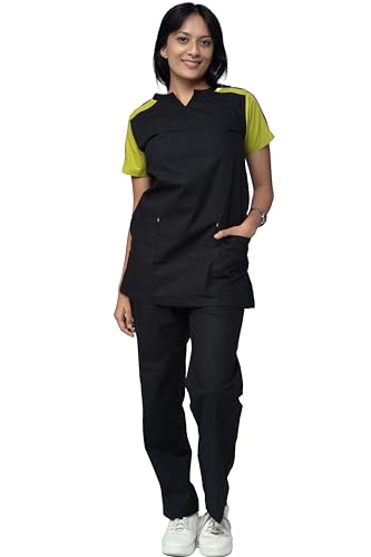 Image of UNIFORM CRAFT Female Scrub Suit Designer DSDX04 - Ideal for Doctors, Dentists and Healthcare Professionals