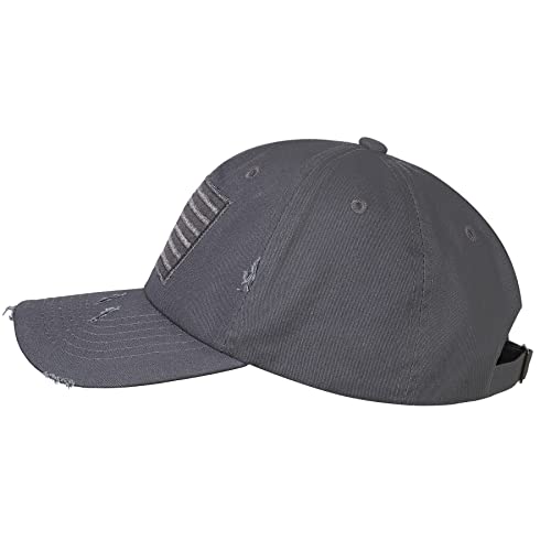Image of IIN American Flag Baseball Cap for Men Women Low Profile USA Army Tactical Operator Military Plain Dad Hat