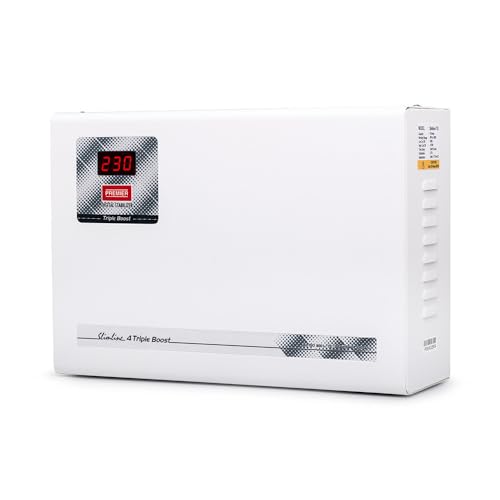 Image of Premier 4 Slimline TB 4090 Air Conditioner Stabilizer - Up to 1.5 Ton | Extreme Voltage Tolerance: 90V-280V | 12 Ampere | Triple Boost Technology