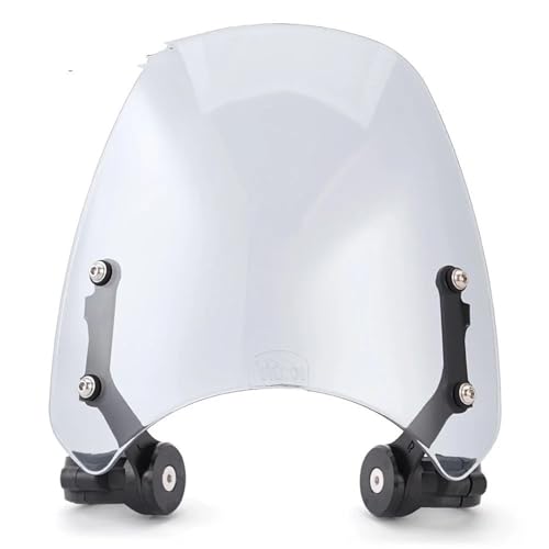 Für Triumph Für Bonneville Für Bobber Windschutzscheibe Windschutz Deflektor Motorrad Zubehör Motorrad Windschild(Gray)