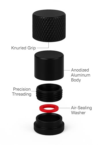 Image of New Metal Tyre Valve Caps (Set of 4) | Laser Engraved | Anti-Leak O-Ring | Stylish Air Stem Covers | Universal Fit | Compatible with MG Hector, Astor, ZS EV