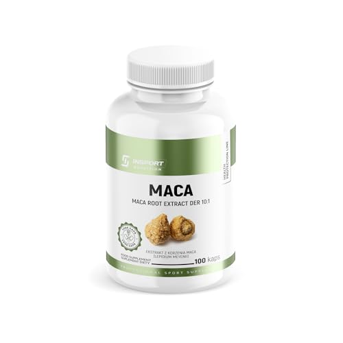 Maca 500mg – 100 Gélules Végétales | Énergie & Vitalité Naturelle | Complément Alimentaire À Base De Racine De Maca Pure – Insport Nutrition