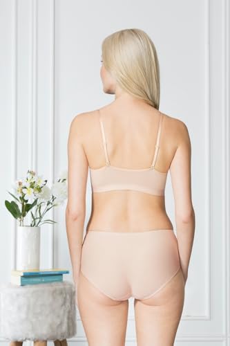 Image of Van Heusen Women's Beginner's Cotton Bra | Full Coverage | Non-Padded | Non-Wired | Detachable Straps | Breathable Fabric | Soft Cotton Stretch | Keeps You Fresh | Teenage Essential | Style 11020