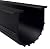 Garage Door Bottom Seal Strip Universal Rubber Weather Stripping Replacement T-Style 3 3/4 in Width X 20 Ft Lenth (Black)