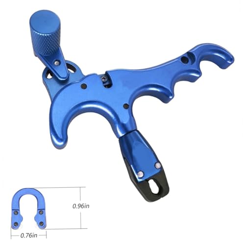D-Loop réglable et aide à la libération du tir à l'arc à 4 doigts rotative à 360 degrés - 3