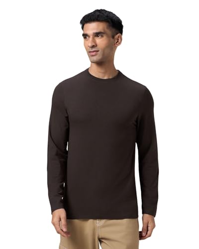 Image of Wellbi Full Sleeve T-Shirts for Men | Black | Breathable Eco-Friendly Bamboo Blend for All-Day Comfort | Ideal for Travel, Gym, or Casual Wear | Machine Washable