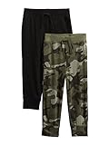 GAP PTF 2pk Pantalón Pantalones deportivosbebés niños, Negro (True Black), 12-18 Meses