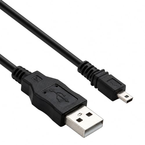 Cable USB de reemplazo DragonTrading para FUJIFILM FinePix JX390 JX400 JX405 JX500 JX520 JX550 JX580 JX590 V10 Z2 Z3 Z5 X10 X100 – Cable USB compatible para transferencia de datos y carga de cámara