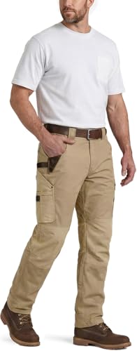 Image of CQR Men's Quick Dry Work Pants, Water Resistant Outdoor Tactical Pants, Lightweight Stretch Cargo Hiking Pants
