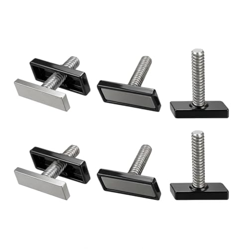 9003 Universal Stainless Track Bolt with Plastic Cover Compatible with 5/16 inch (Lund G3 Lowe) & 1/4 inch (Tracker Versatrack) Boat Gunnel Track Systems