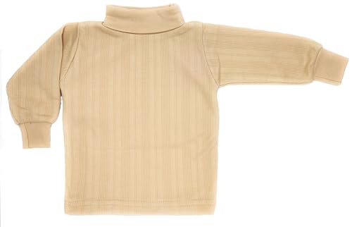 Image of Tangy Kids New Born Infant Baby Boys and Baby Girls Full Sleeves Turtle High Neck Skiwi in Plain Solid Color