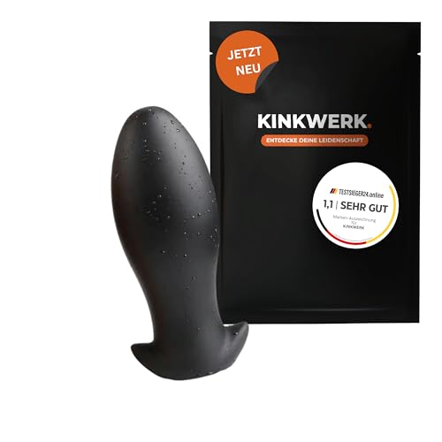KINKWERK Analplug aus weichem Silikon | PREMIUM Qualität für Anfänger bis Experten | Sanft & Komfortabel | Hochwertige Verarbeitung | Einfach zu Reinigen (L)