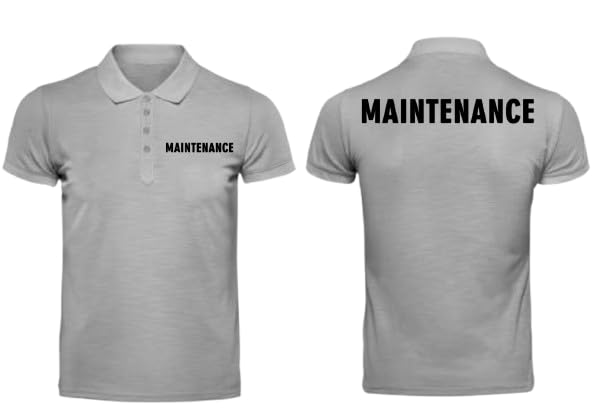goobydooby "Maintenance Staff Polo T-Shirt Unisex | Workwear Uniform for, Utility, Building & Facility Workers | Polo Shirt for Daily Use Professional Staff Uniform-picture-27