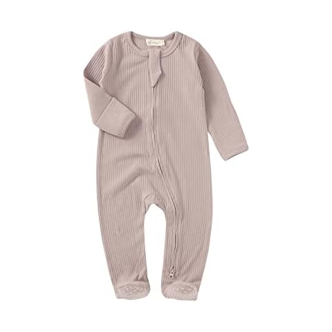 Tiny Alpaca Organic Baby Ribbed Sleepsuit Cover