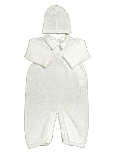 Baby's Trousseau Romper w/Knitted Skeet Design w/Hat A774 (3 Months)