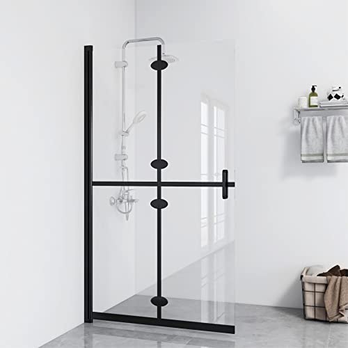 Red Cup Living vidaXL - Mampara de ducha plegable (cristal, 90 x 190 cm), transparente