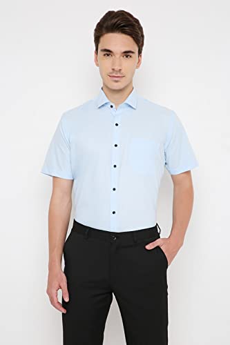 Image of MARK & ALBERT Men's Half Sleeves Regular Shirt