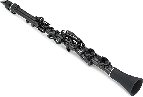 Nuvo Clarinéo Student Clarinet – Black/Black, Clarinet in C, 3Plus Octaves, Lightweight ABS Plastic