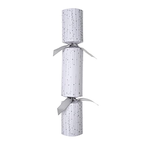 Hallmark Luxury Silver & White Christmas Crackers, Pack of 6 in 1 Design, Silver & White Luxury Crackers 6 Pack - Image 3