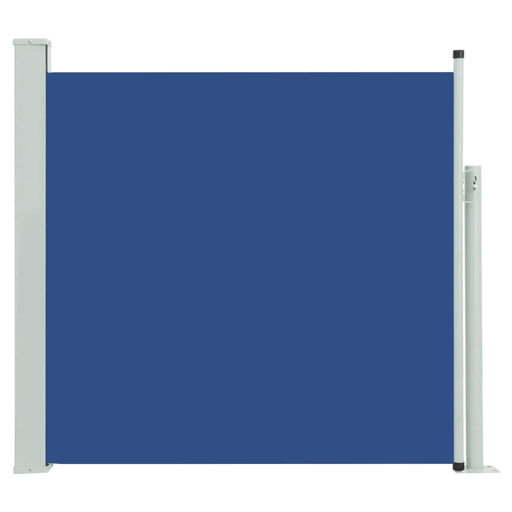 vidaXL Toldo Lateral Retráctil de Jardín Patio Separador Terraza Balcón Pantalla Solar Viento Enrollable Automático Azul 170x300 cm