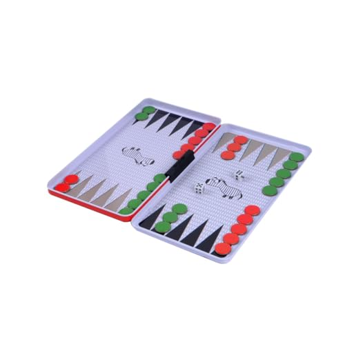 Image of The Purple Cow Magnetic Travel Backgammon Game for Kids & Adults. Game for 2 Players. Hours of Fun, from 4 to 99 Years