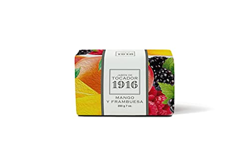 1916 - Mango y Frambuesa 200 gr, Jabón Natural, Piel Limpia y...