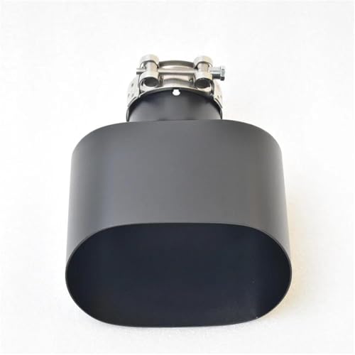 Embout d'échappement inox noir mat résistant à la rouille pour remplacer une buse de silencieux usée