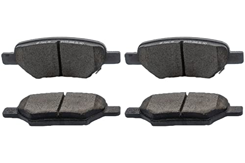 Image of D1033 Ceramic Rear Brake Pads Replacement For Chevy 2005-08 Cobalt, 2004-12 Malibu, Pontiac G5 G6 Pursuit Hardware Kit Included