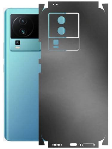 Image of AtOdds - Full Body Back Screen Guard Protector Film - Lamination Wrap Skin Sticker Compatible with IQOO NEO 7 PRO (5G) | Scratchproof Matte Finish (Metallic Grey)