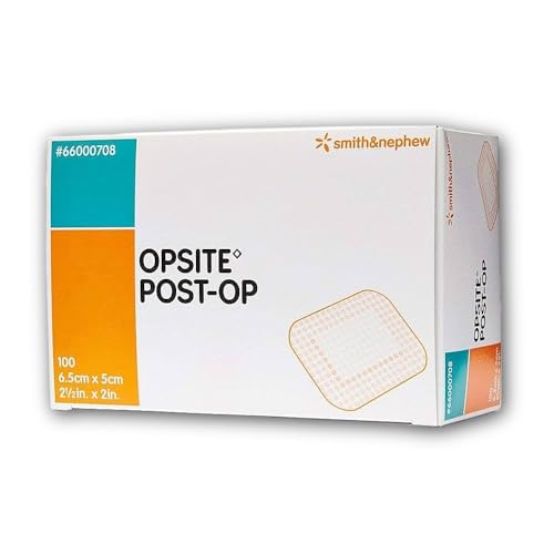 Smith & Nephew SJ66000708 Opsite Post-Op Dressing with Pad 6.5cm x 5cm Pack of 100