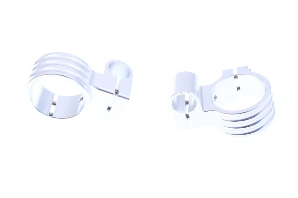 avdb-moto Paire de demi-guidons/Bracelets rehaussés en 48 mm + tubes Compatible avec Hornet 600 2005-2006, CBR 600 RR 2005-2017 (OR)
