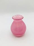 Dutz Collection | NADIEL Deko Vase Klein Blumenvase Glasvase | H 9 cm B1 Rosa | Glas Mundgeblasen | Tischdeko Frühling Frühlingsdeko