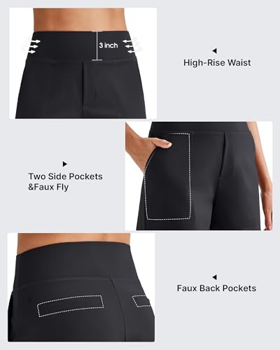 G4Free ShiftReady Athletic Shorts for Women High Waisted Trouser Shorts Trendy Casual Summer Short with Pockets3